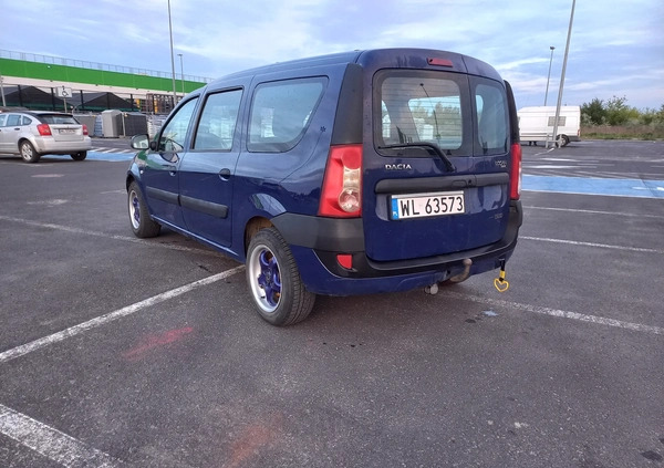 Dacia Logan cena 6500 przebieg: 161000, rok produkcji 2006 z Legionowo małe 121